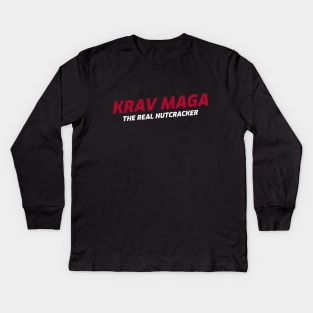 Krav Maga Nutcracker Martial Arts Kids Long Sleeve T-Shirt